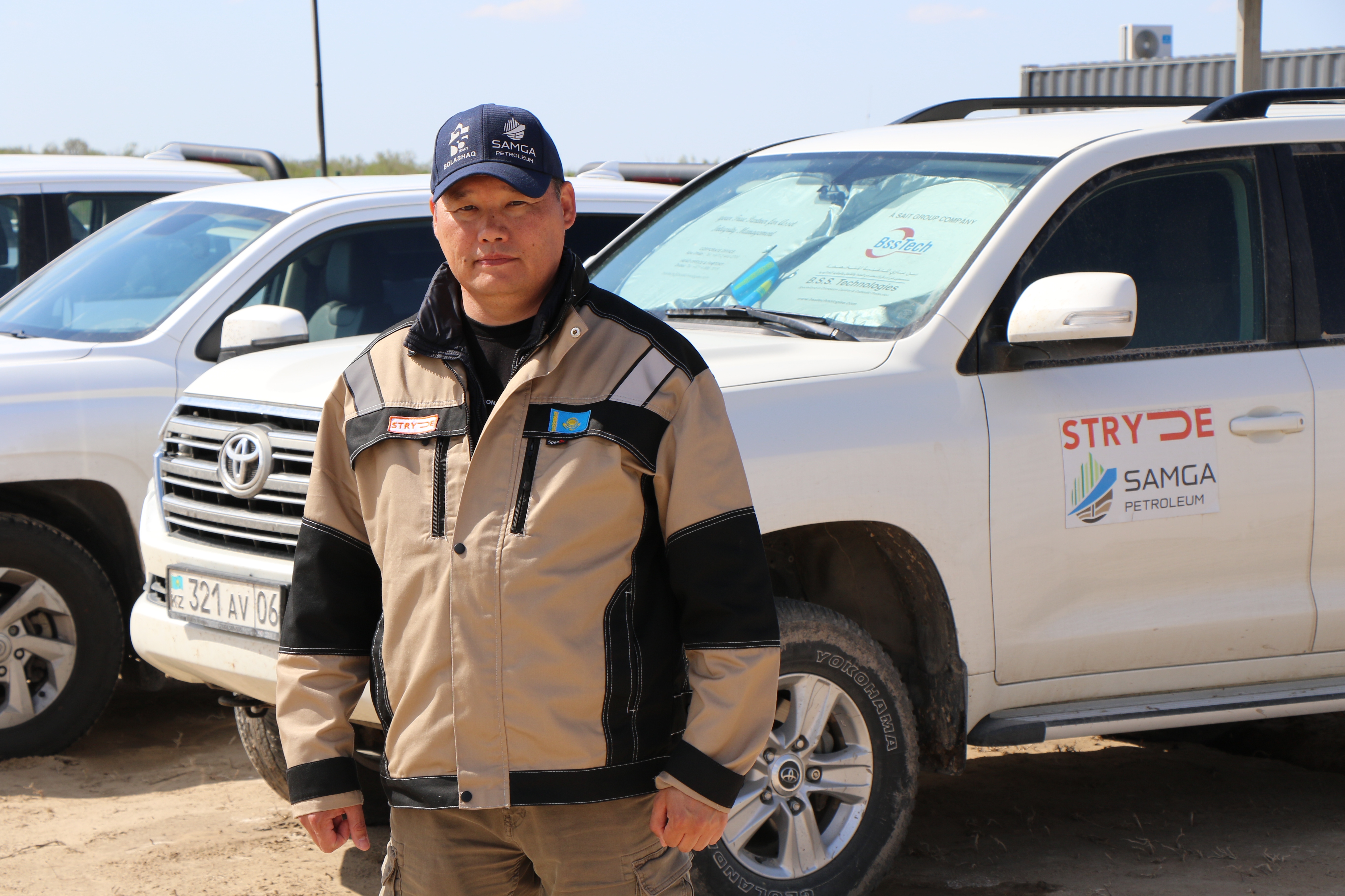 Zhanibek Katrenov - Samga Petroleum CEO on-site in Kazakhstan