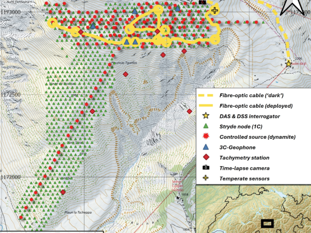 Advancing Seismic Slope Instability Monitoring: Integrating Fibre-Optic and Nodal Array Sensing