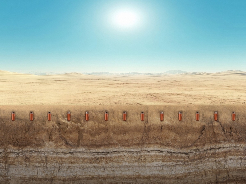 STRYDE nodes buried desert