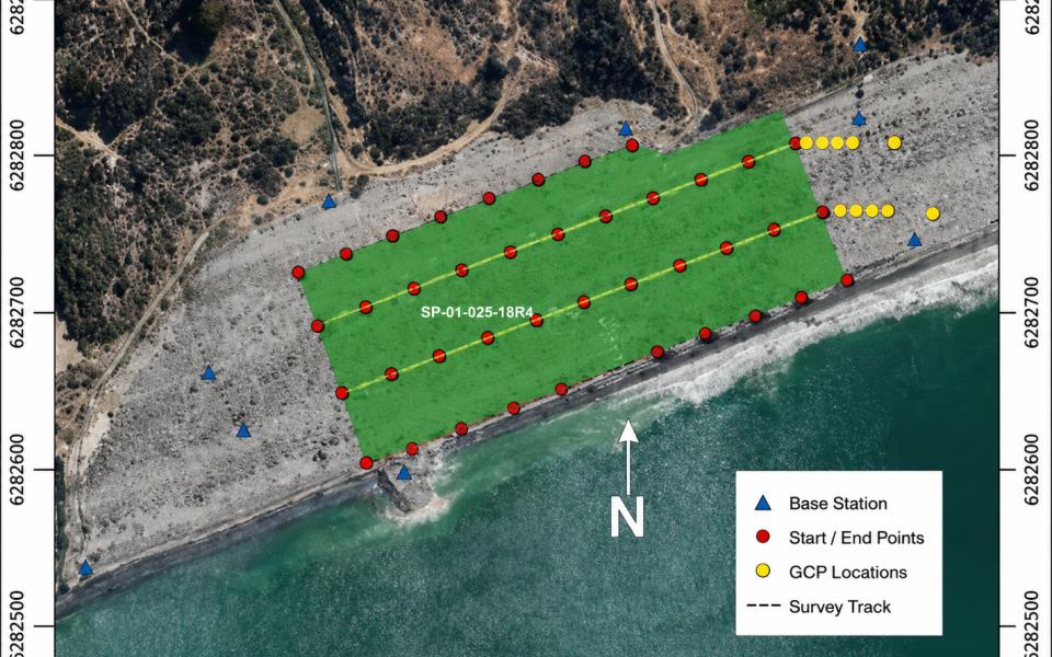 Survey dam area